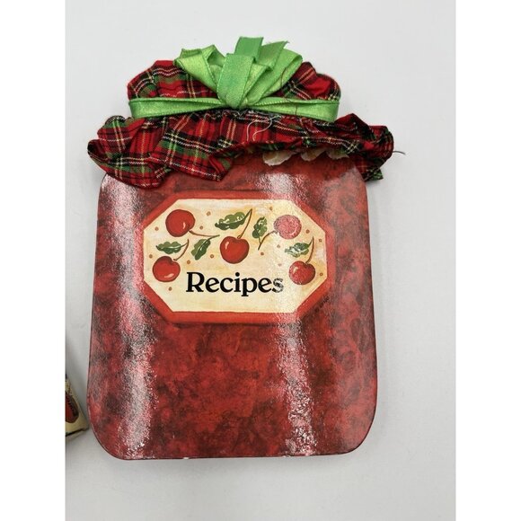 Vintage 1980s Recipe Book With Real Cloth Top 100 Sheets ADORABLE FIND - Picture 4 of 14